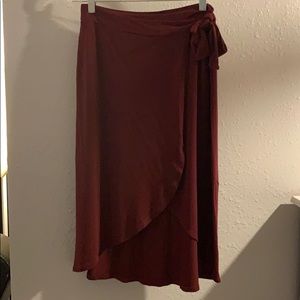 Tie wrap skirt